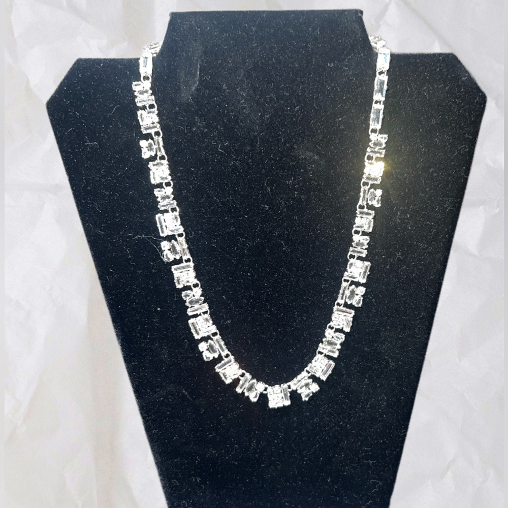 Kate Spade New York Crystal Rhodium Catching Light Necklace Silver Tone